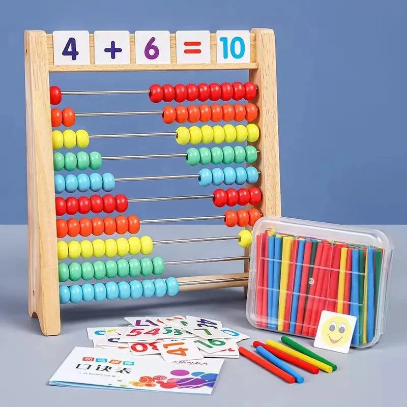 Abacus Counting Bead - Ahşap Sayma Oyuncak Abaküs Montessori Eğitim