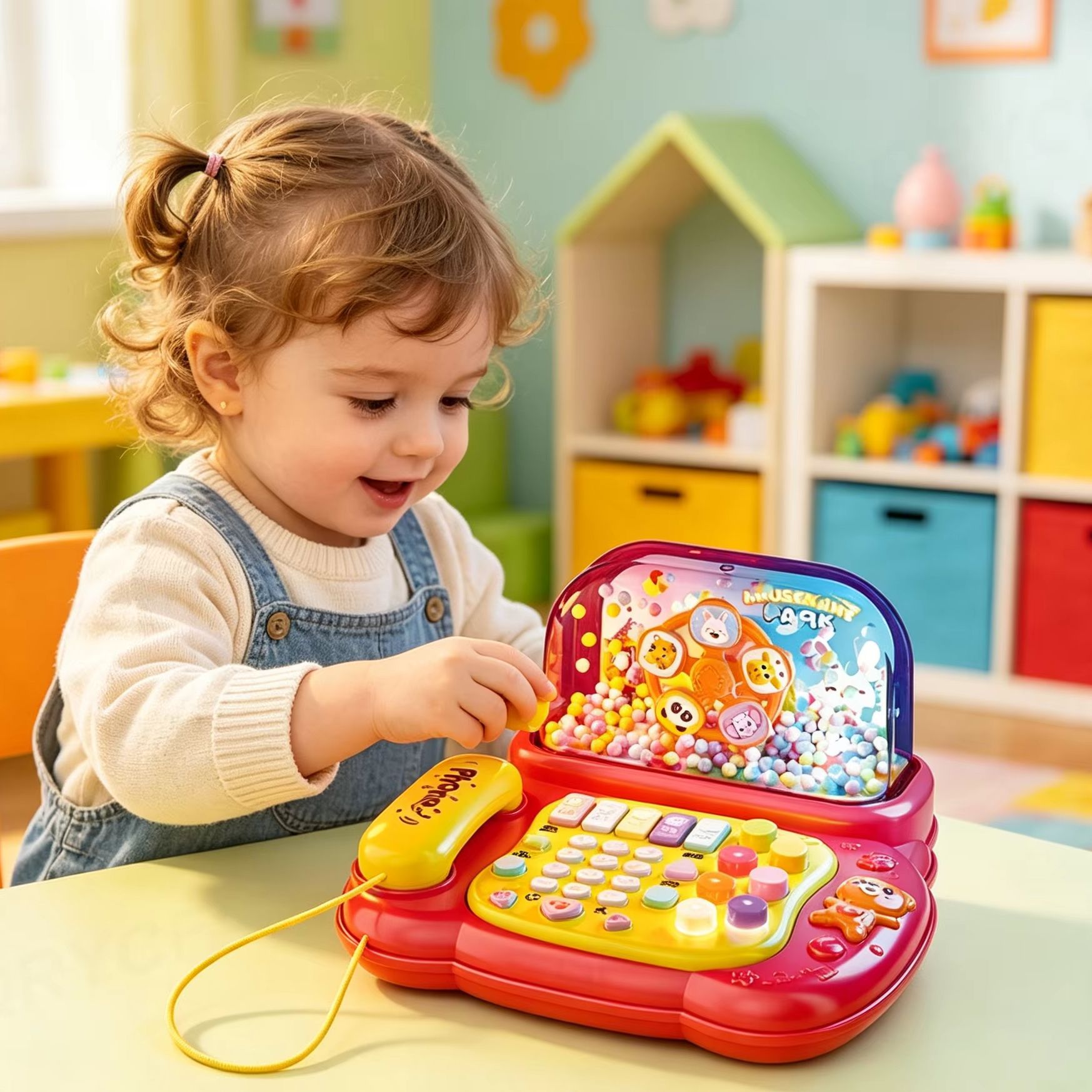 Kids Education Story - Çocuklar Karikatür Simülasyon Telefon Oyuncakları Piyano