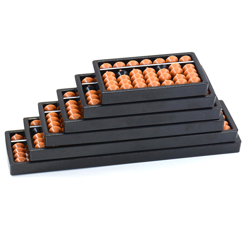 Abacus Counting Bead - Abaküs 7/9/11/13/15/17 Haneli Çubuklar Standart Kahverengi