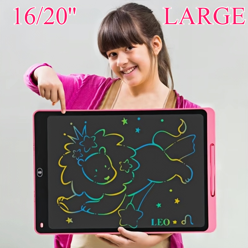 Kids Education Tablet - 16/20 inç LCD çizim tahtasında yazma