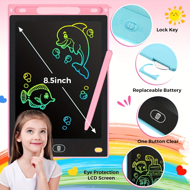 30 adet 8.5 Inç LCD Çizim Tabl - Kids Education Tablets incelemesi ve fiyatı