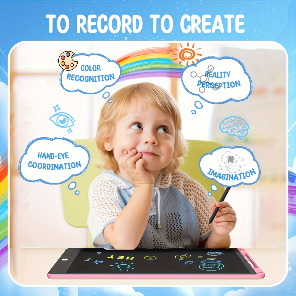 30 adet 8.5 Inç LCD Çizim Tabl - Kids Education Tablets incelemesi ve fiyatı