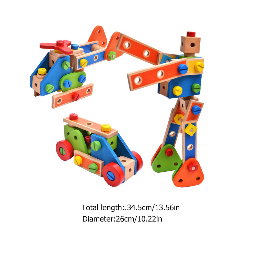 1 Set Yaratıcı Ahşap Somun Mon - Kids Outdoor Education incelemesi ve fiyatı