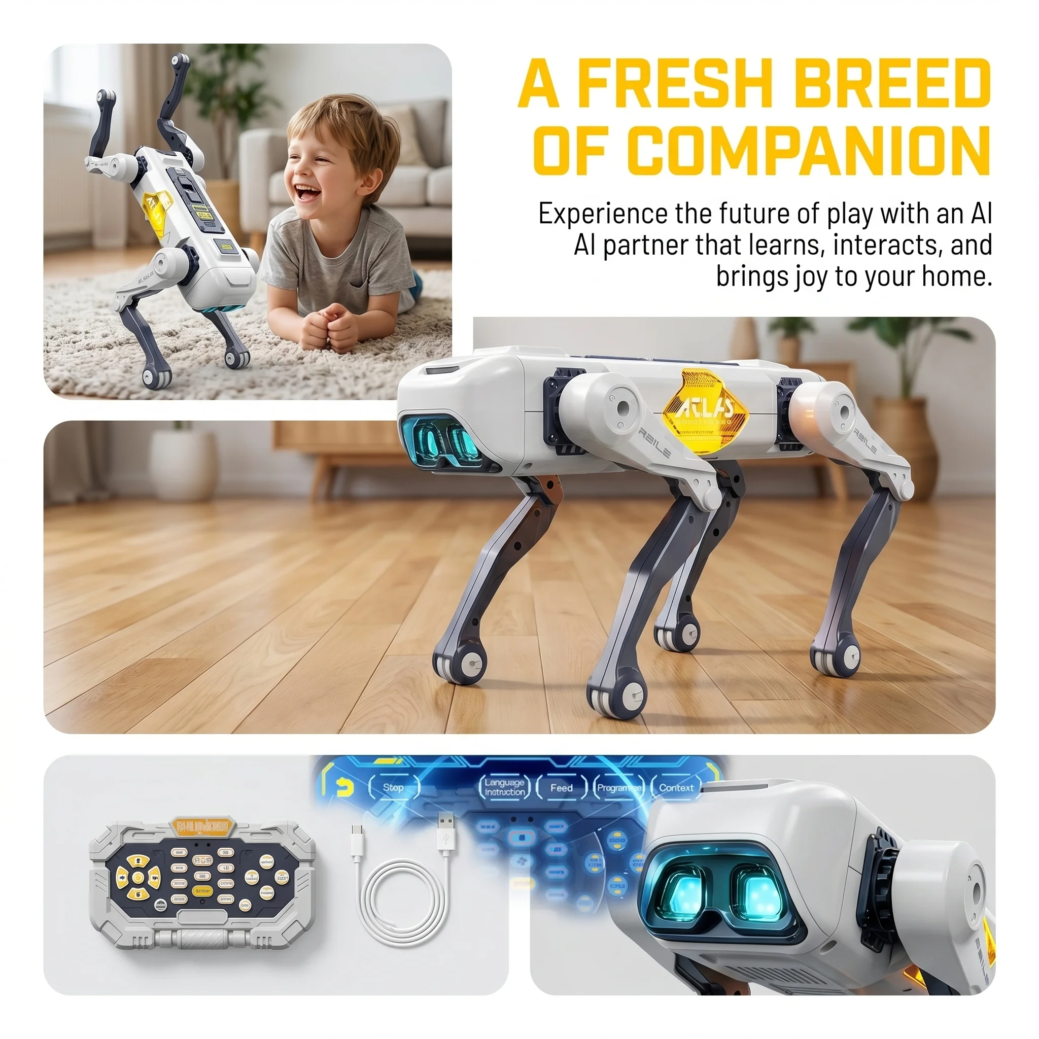 Yapay Zeka Akıllı Robot Köpek, - Kid Education incelemesi ve fiyatı